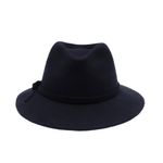 Fashion, accesorii si bijuterii - Femei - Accesorii femei - Caciuli si palarii femei - Palarie unisex, din 100% lana, cu snur subtire, Bleumarin, marime 57 cm - PAL499 - Infinity.ro