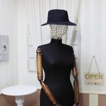 Fashion, accesorii si bijuterii - Femei - Accesorii femei - Caciuli si palarii femei - Palarie unisex, din 100% lana, cu snur subtire, Bleumarin, marime 57 cm - PAL499 - Infinity.ro