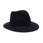 Fashion, accesorii si bijuterii - Femei - Accesorii femei - Caciuli si palarii femei - Palarie unisex, din 100% lana, cu snur subtire, Bleumarin, marime 57 cm - PAL499 - Infinity.ro