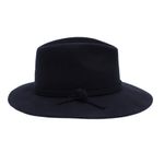 Fashion, accesorii si bijuterii - Femei - Accesorii femei - Caciuli si palarii femei - Palarie unisex, din 100% lana, cu snur subtire, Bleumarin, marime 57 cm - PAL499 - Infinity.ro