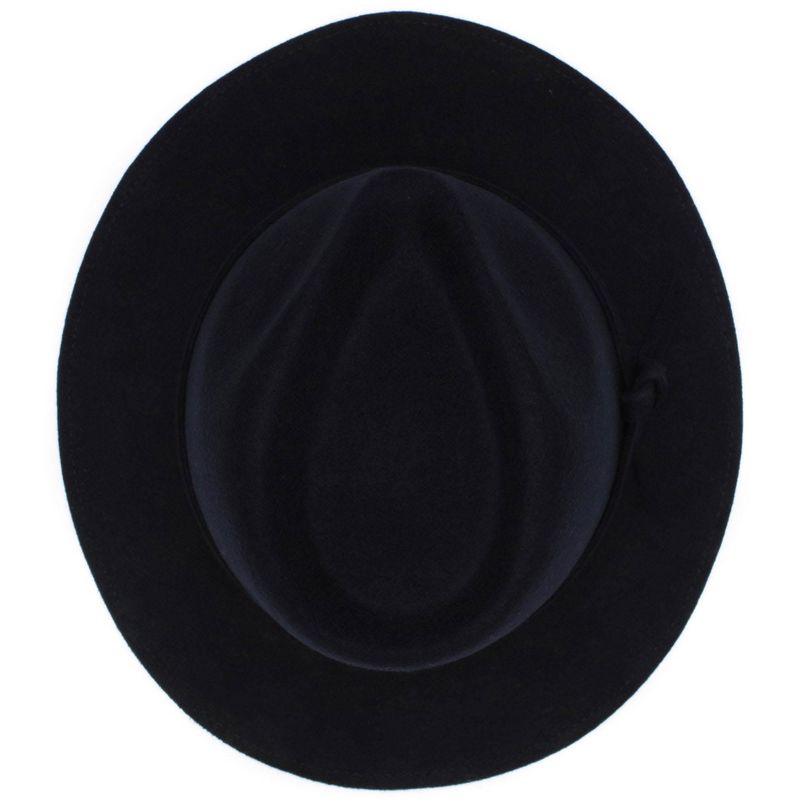 Fashion, accesorii si bijuterii - Femei - Accesorii femei - Caciuli si palarii femei - Palarie unisex, din 100% lana, cu snur subtire, Bleumarin, marime 57 cm - PAL499 - Infinity.ro