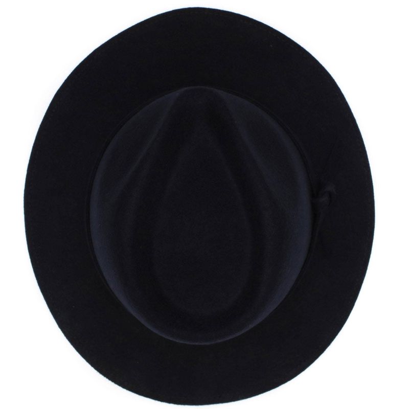 Fashion, accesorii si bijuterii - Femei - Accesorii femei - Caciuli si palarii femei - Palarie unisex, din 100% lana, cu snur subtire, Bleumarin, marime 57 cm - PAL499 - Infinity.ro