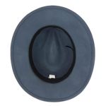 Fashion, accesorii si bijuterii - Femei - Accesorii femei - Caciuli si palarii femei - Palarie din fetru, unisex, Bleu, cu banda din piele ecologica, marime 57, reglabila, Anoul - PAL474 - Infinity.ro