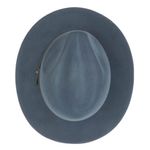 Fashion, accesorii si bijuterii - Femei - Accesorii femei - Caciuli si palarii femei - Palarie din fetru, unisex, Bleu, cu banda din piele ecologica, marime 57, reglabila, Anoul - PAL474 - Infinity.ro