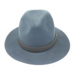 Fashion, accesorii si bijuterii - Femei - Accesorii femei - Caciuli si palarii femei - Palarie din fetru, unisex, Bleu, cu banda din piele ecologica, marime 57, reglabila, Anoul - PAL474 - Infinity.ro