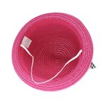 Fashion, accesorii si bijuterii - Femei - Accesorii femei - Caciuli si palarii femei - Palarie de soare, pentru copii, ButicCochet, din paie de hartie, 50 cm, cu fundita, Fucsia - PAL1275 - Infinity.ro