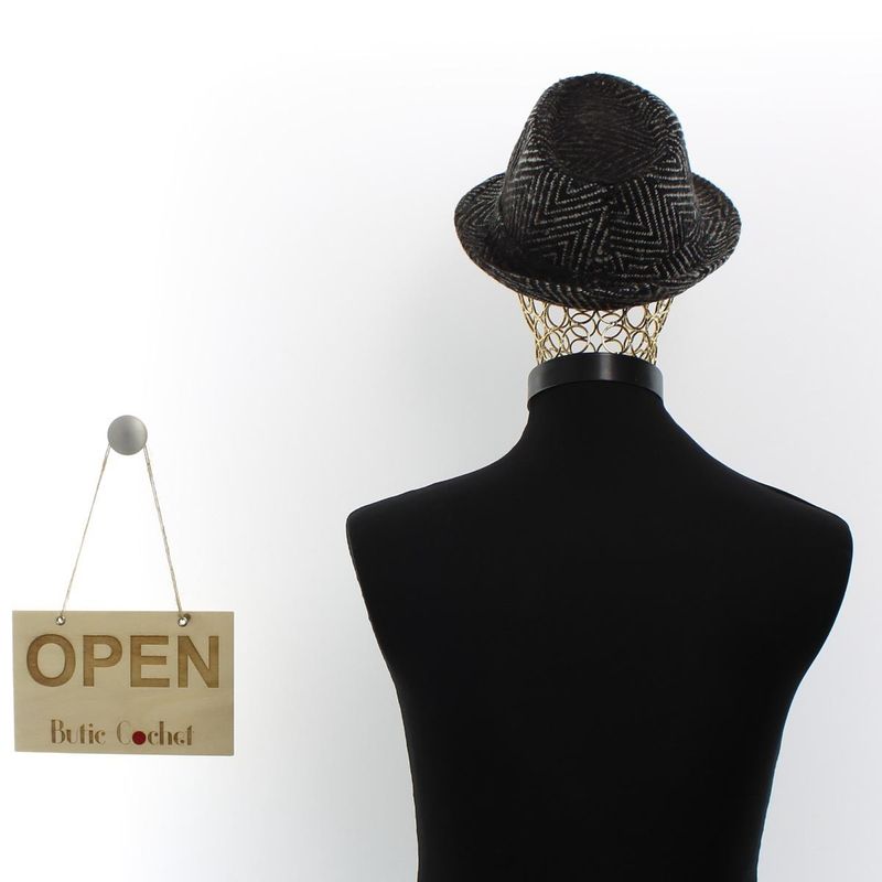 Fashion, accesorii si bijuterii - Femei - Accesorii femei - Caciuli si palarii femei - Palarie barbati, 65% bumbac 35% poliester, marime 57, ButicCochet, Multicolor - PAL1093 - Infinity.ro