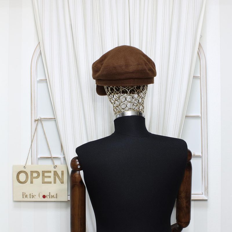 Fashion, accesorii si bijuterii - Femei - Accesorii femei - Caciuli si palarii femei - Sapca dama, ButicCochet, din 20% lana 80% acril, one size, Maro - PAL985 - Infinity.ro