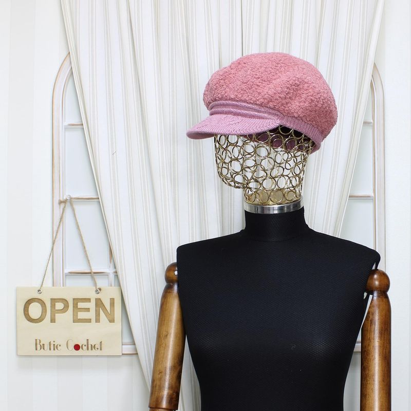 Fashion, accesorii si bijuterii - Femei - Accesorii femei - Caciuli si palarii femei - Sapca dama, ButicCochet, din 50% poliester 50% naylon, one size, Roz - PAL995 - Infinity.ro