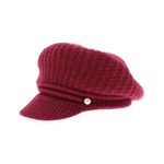 Fashion, accesorii si bijuterii - Femei - Accesorii femei - Caciuli si palarii femei - Sapca dama, ButicCochet, 55% acrylic, one size, cu perle, Visiniu - PAL1006 - Infinity.ro