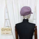 Fashion, accesorii si bijuterii - Femei - Accesorii femei - Caciuli si palarii femei - Sapca dama, ButicCochet, 55% acrylic, one size, cu perle, Mov - PAL1008 - Infinity.ro