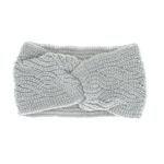 Fashion, accesorii si bijuterii - Femei - Accesorii femei - Caciuli si palarii femei - Bentita de par tricotata, de dama, 100% acril, ButicCochet, one size, Gri - BNT219 - Infinity.ro