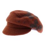 Fashion, accesorii si bijuterii - Femei - Accesorii femei - Caciuli si palarii femei - Sapca dama, ButicCochet, angora, one size, cu fluturasi, Caramiziu - PAL1015 - Infinity.ro