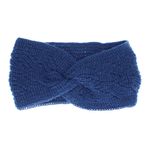 Fashion, accesorii si bijuterii - Femei - Accesorii femei - Caciuli si palarii femei - Bentita de par tricotata, de dama, 100% acril, ButicCochet, one size, Bleumarin - BNT223 - Infinity.ro