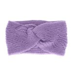 Fashion, accesorii si bijuterii - Femei - Accesorii femei - Caciuli si palarii femei - Bentita de par tricotata, de dama, 100% acril, ButicCochet, one size, Mov - BNT221 - Infinity.ro