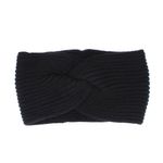 Fashion, accesorii si bijuterii - Femei - Accesorii femei - Caciuli si palarii femei - Bentita de par tricotata, de dama, 100% acril, ButicCochet, one size, model impletit, Negru - BNT226 - Infinity.ro