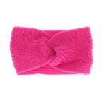 Fashion, accesorii si bijuterii - Femei - Accesorii femei - Caciuli si palarii femei - Bentita de par tricotata, de dama, 100% acril, ButicCochet, one size, Fucsia - BNT222 - Infinity.ro