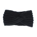 Fashion, accesorii si bijuterii - Femei - Accesorii femei - Caciuli si palarii femei - Bentita de par tricotata, de dama, 100% acril, ButicCochet, one size, Negru - BNT234 - Infinity.ro