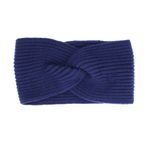 Fashion, accesorii si bijuterii - Femei - Accesorii femei - Caciuli si palarii femei - Bentita de par tricotata, de dama, 100% acril, ButicCochet, one size, model impletit, Bleumarin - BNT227 - Infinity.ro