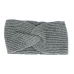 Fashion, accesorii si bijuterii - Femei - Accesorii femei - Caciuli si palarii femei - Bentita de par tricotata, de dama, 100% acril, ButicCochet, one size, model impletit, Gri - BNT229 - Infinity.ro