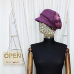 Fashion, accesorii si bijuterii - Femei - Accesorii femei - Caciuli si palarii femei - Sapca dama, ButicCochet, angora, one size, cu fluturasi, Mov - PAL1017 - Infinity.ro
