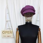 Fashion, accesorii si bijuterii - Femei - Accesorii femei - Caciuli si palarii femei - Sapca dama, ButicCochet, angora, one size, cu fluturasi, Mov - PAL1017 - Infinity.ro