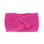 Fashion, accesorii si bijuterii - Femei - Accesorii femei - Caciuli si palarii femei - Bentita de par tricotata, de dama, 100% acril, ButicCochet, one size, model impletit, Fucsia - BNT232 - Infinity.ro