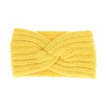 Fashion, accesorii si bijuterii - Femei - Accesorii femei - Caciuli si palarii femei - Bentita de par tricotata, de dama, 100% acril, ButicCochet, one size, Galben - BNT239 - Infinity.ro