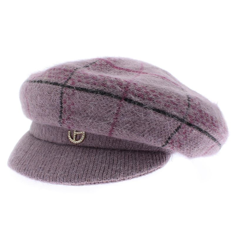 Fashion, accesorii si bijuterii - Femei - Accesorii femei - Caciuli si palarii femei - Sapca dama, ButicCochet, angora, one size, model liniar, Mov - PAL1021 - Infinity.ro