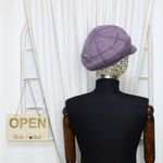 Fashion, accesorii si bijuterii - Femei - Accesorii femei - Caciuli si palarii femei - Sapca dama, ButicCochet, angora, one size, model liniar, Mov - PAL1021 - Infinity.ro