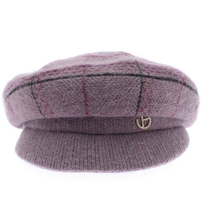 Fashion, accesorii si bijuterii - Femei - Accesorii femei - Caciuli si palarii femei - Sapca dama, ButicCochet, angora, one size, model liniar, Mov - PAL1021 - Infinity.ro