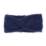 Fashion, accesorii si bijuterii - Femei - Accesorii femei - Caciuli si palarii femei - Bentita de par tricotata, de dama, 100% acril, ButicCochet, one size, Bleumarin - BNT250 - Infinity.ro