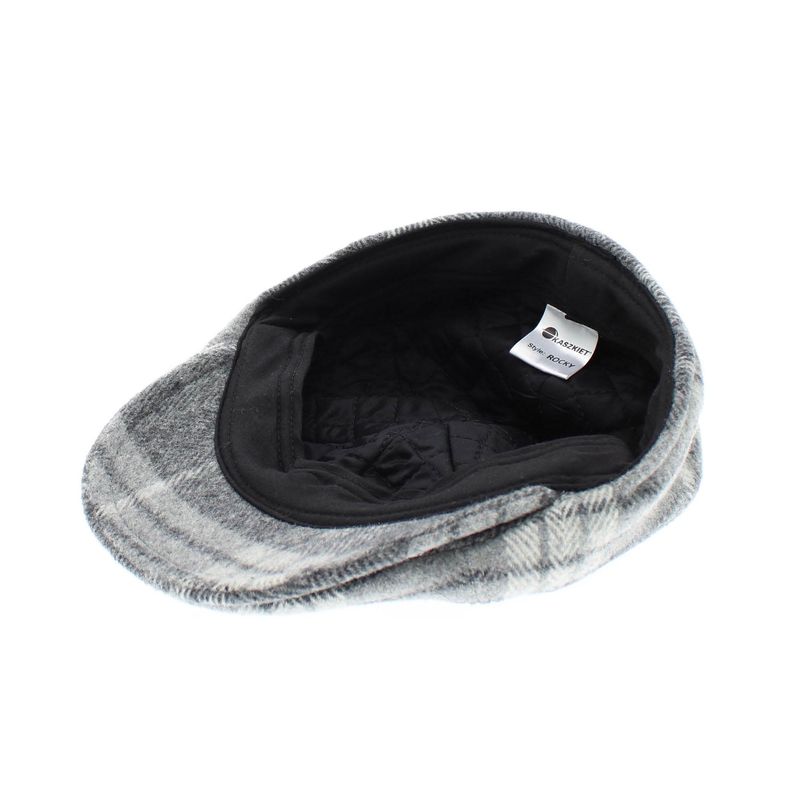Fashion, accesorii si bijuterii - Femei - Accesorii femei - Caciuli si palarii femei - Sapca barbati, din 80% lana 20% poliester, Kaszkiet, marime 57, Gri - PAL1029 - Infinity.ro