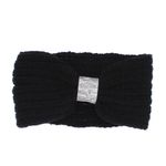 Fashion, accesorii si bijuterii - Femei - Accesorii femei - Caciuli si palarii femei - Bentita de par, de dama, 100% acril, ButicCochet, one size, model cu strasuri, Negru - BNT279 - Infinity.ro