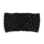 Fashion, accesorii si bijuterii - Femei - Accesorii femei - Caciuli si palarii femei - Bentita de par, de dama, 100% acril, ButicCochet, one size, cu strasuri negre, Negru - BNT311 - Infinity.ro