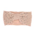 Fashion, accesorii si bijuterii - Femei - Accesorii femei - Caciuli si palarii femei - Bentita de par, de dama, 100% acril, ButicCochet, one size, cu strasuri negre, Roz - BNT316 - Infinity.ro