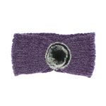 Fashion, accesorii si bijuterii - Femei - Accesorii femei - Caciuli si palarii femei - Bentita de par tricotata, de dama, 100% acril, ButicCochet, one size, blanita artificiala, Mov - BNT323 - Infinity.ro