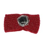 Fashion, accesorii si bijuterii - Femei - Accesorii femei - Caciuli si palarii femei - Bentita de par tricotata, de dama, 100% acril, ButicCochet, one size, blanita artificiala, Rosu - BNT320 - Infinity.ro