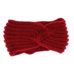 Fashion, accesorii si bijuterii - Femei - Accesorii femei - Caciuli si palarii femei - Bentita de par tricotata, de dama, 100% acril, ButicCochet, one size, Rosu - BNT328 - Infinity.ro