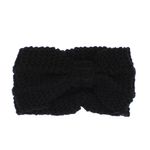 Fashion, accesorii si bijuterii - Femei - Accesorii femei - Caciuli si palarii femei - Bentita de par tricotata, de dama, 100% acril, ButicCochet, one size, Negru - BNT335 - Infinity.ro