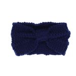 Fashion, accesorii si bijuterii - Femei - Accesorii femei - Caciuli si palarii femei - Bentita de par tricotata, de dama, 100% acril, ButicCochet, one size, Bleumarin - BNT336 - Infinity.ro