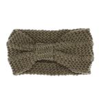 Fashion, accesorii si bijuterii - Femei - Accesorii femei - Caciuli si palarii femei - Bentita de par tricotata, de dama, 100% acril, ButicCochet, one size, kaki - BNT337 - Infinity.ro