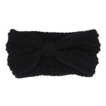 Fashion, accesorii si bijuterii - Femei - Accesorii femei - Caciuli si palarii femei - Bentita de par tricotata, de dama, 100% acril, ButicCochet, one size, Negru - BNT343 - Infinity.ro