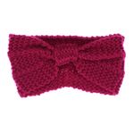 Fashion, accesorii si bijuterii - Femei - Accesorii femei - Caciuli si palarii femei - Bentita de par tricotata, de dama, 100% acril, ButicCochet, one size, Fucsia - BNT340 - Infinity.ro
