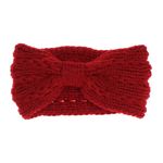 Fashion, accesorii si bijuterii - Femei - Accesorii femei - Caciuli si palarii femei - Bentita de par tricotata, de dama, 100% acril, ButicCochet, one size, Rosu - BNT344 - Infinity.ro