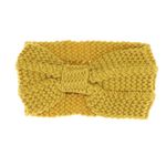 Fashion, accesorii si bijuterii - Femei - Accesorii femei - Caciuli si palarii femei - Bentita de par tricotata, de dama, 100% acril, ButicCochet, one size, Galben mustar - BNT342 - Infinity.ro
