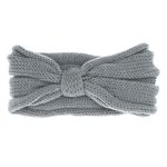 Fashion, accesorii si bijuterii - Femei - Accesorii femei - Caciuli si palarii femei - Bentita de par tricotata, de dama, 100% acril, ButicCochet, one size, Gri - BNT355 - Infinity.ro