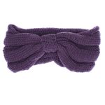 Fashion, accesorii si bijuterii - Femei - Accesorii femei - Caciuli si palarii femei - Bentita de par tricotata, de dama, 100% acril, ButicCochet, one size, Mov - BNT358 - Infinity.ro