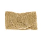 Fashion, accesorii si bijuterii - Femei - Accesorii femei - Caciuli si palarii femei - Bentita de par tricotata, de dama, 100% acril, ButicCochet, one size, model cu fir argintiu, Maro - BNT370 - Infinity.ro