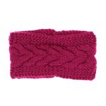 Fashion, accesorii si bijuterii - Femei - Accesorii femei - Caciuli si palarii femei - Bentita de par tricotata, de dama, 100% acril, ButicCochet, one size, Fucsia - BNT362 - Infinity.ro